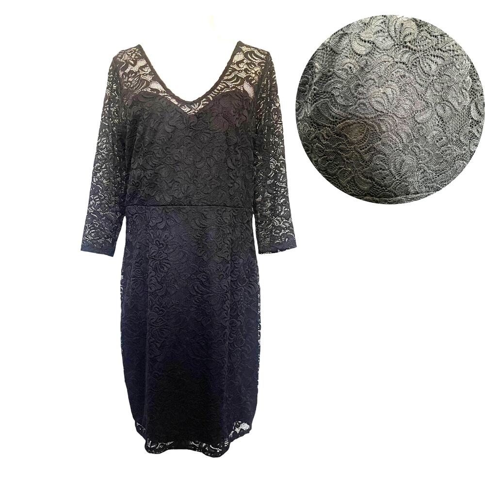 Bold Elements Lace Sheath Dress Sz XL Whimsigoth Witchy Gothic Formal  Romantic
